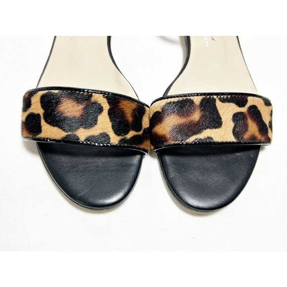 Attilio Giusti Leombruni Calf Hair Animal Print Ankle Strap Sandals -Sz 39.5 (9) - Picture 5 of 7